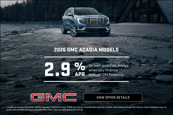 2.9% APR for well-qualified buyers when you finance through GM Financial.1

$750 PURCHASE ALLOWAN...